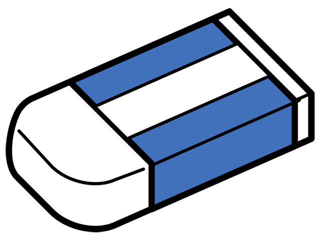 eraser clipart stationary