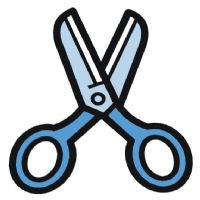 English exercises objects . Clipart scissors classroom object