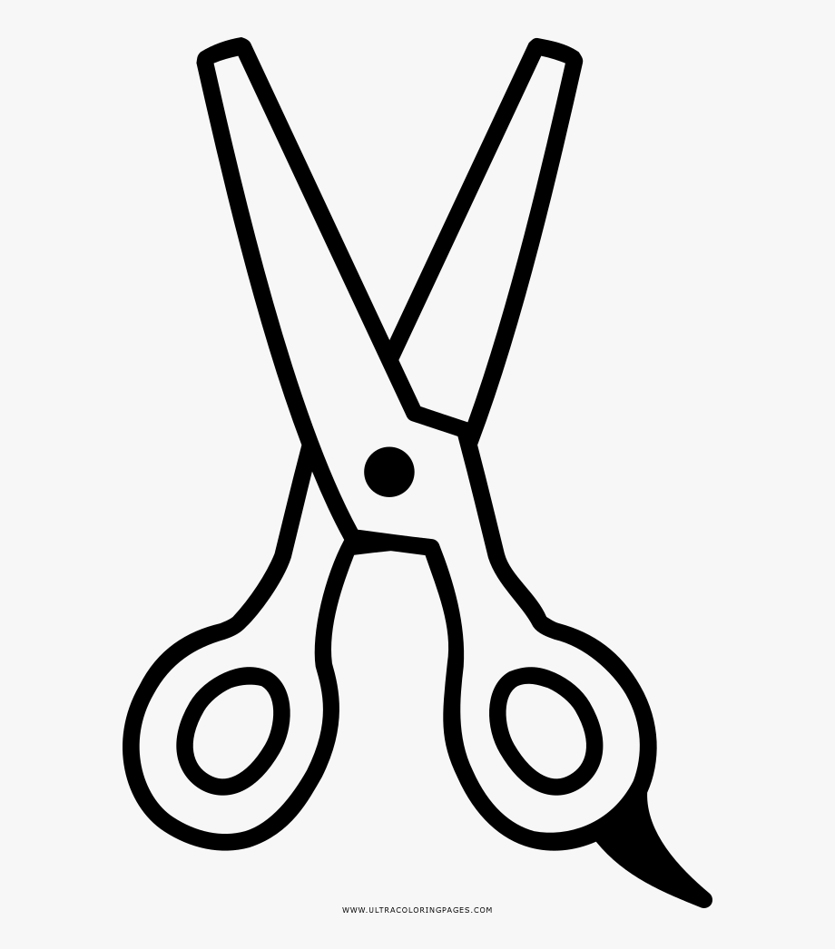 clipart scissors colouring