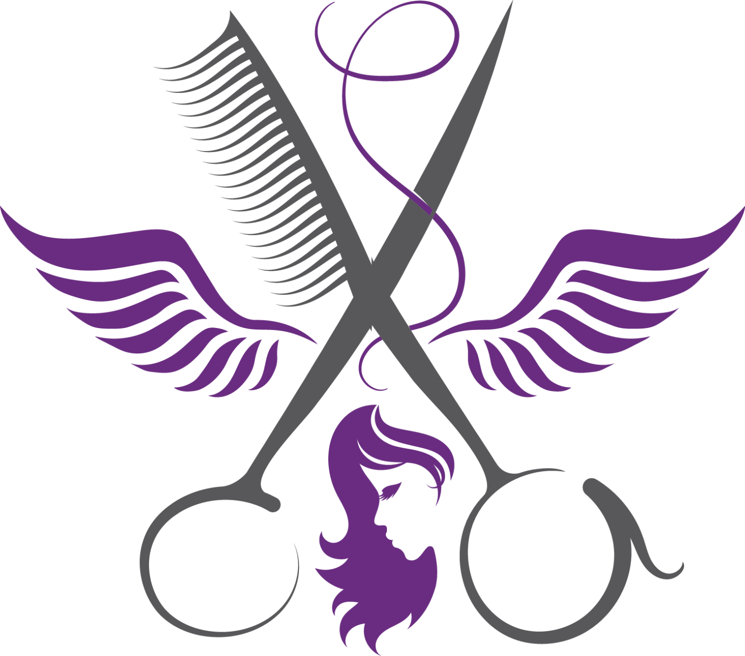comb clipart purple