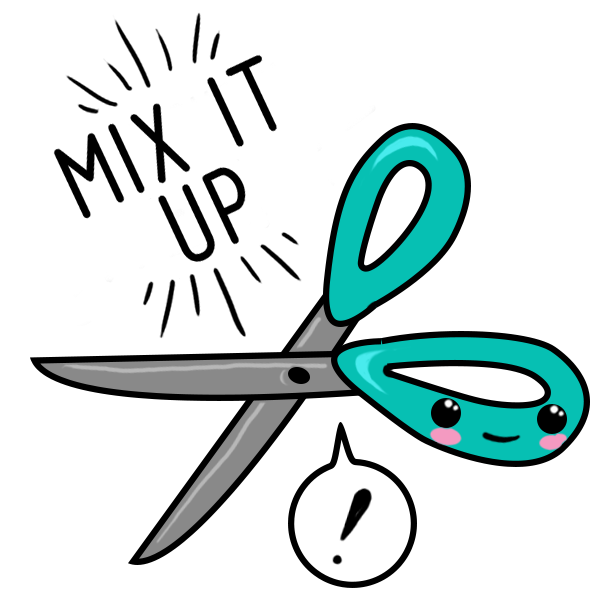 clipart scissors comic