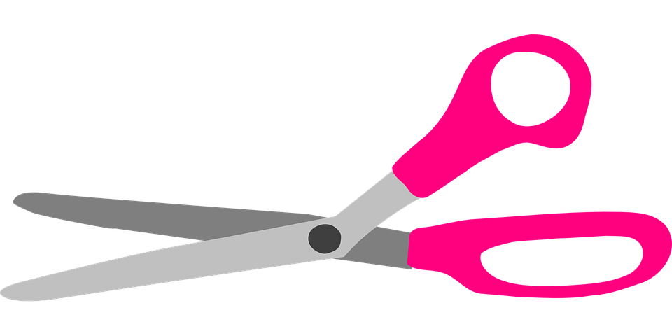 clipart scissors cut here
