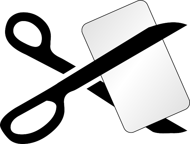 clipart scissors dashed line