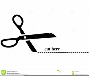 clipart scissors dotted line