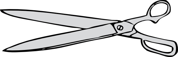 clipart scissors grey
