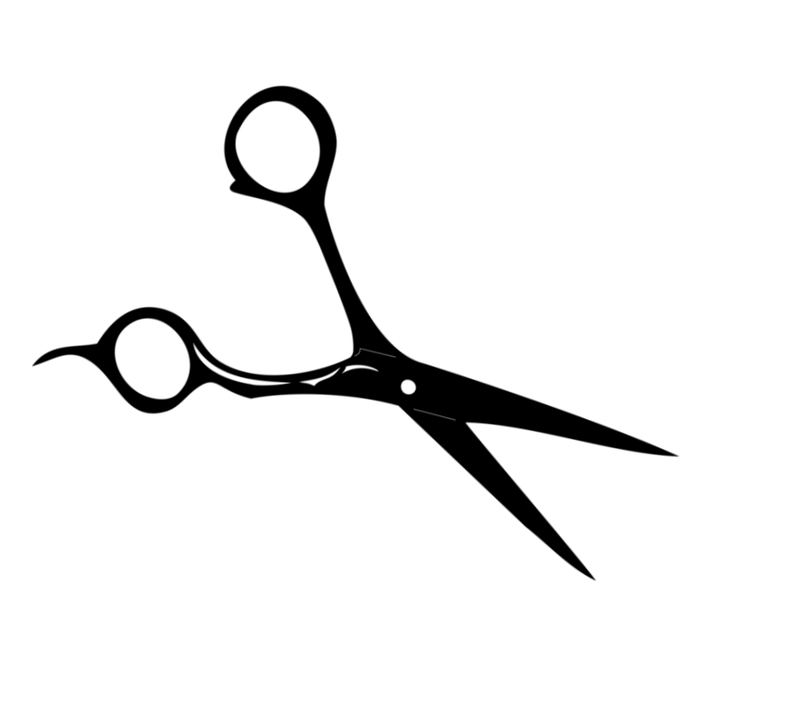 Clipart scissors haircutting. Comb hair cutting shears