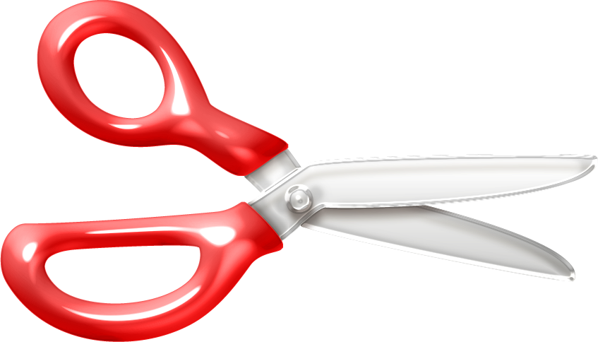 clipart scissors happy