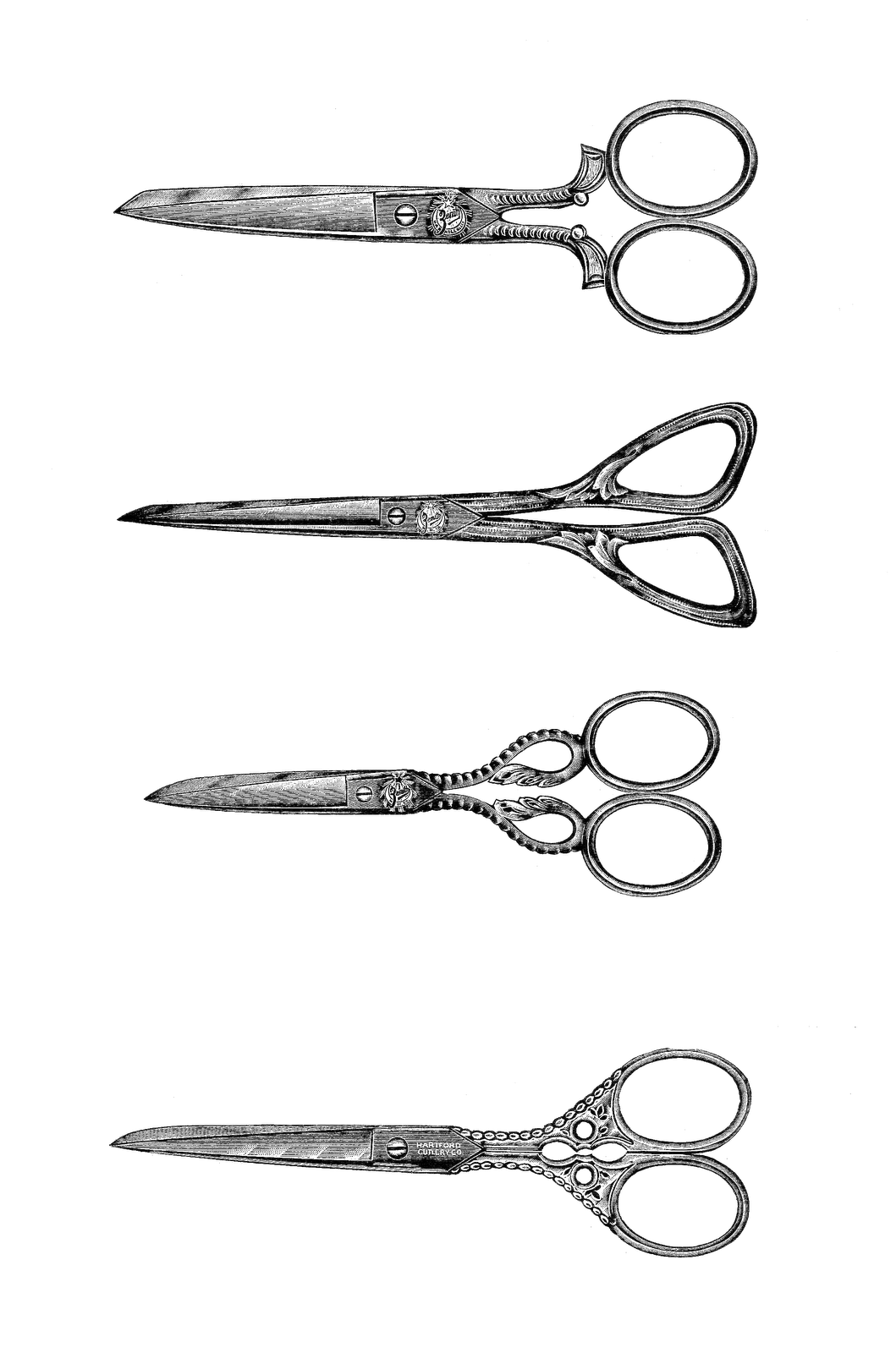 clipart scissors old fashioned