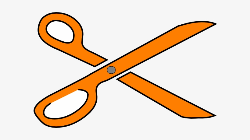 clipart scissors orange