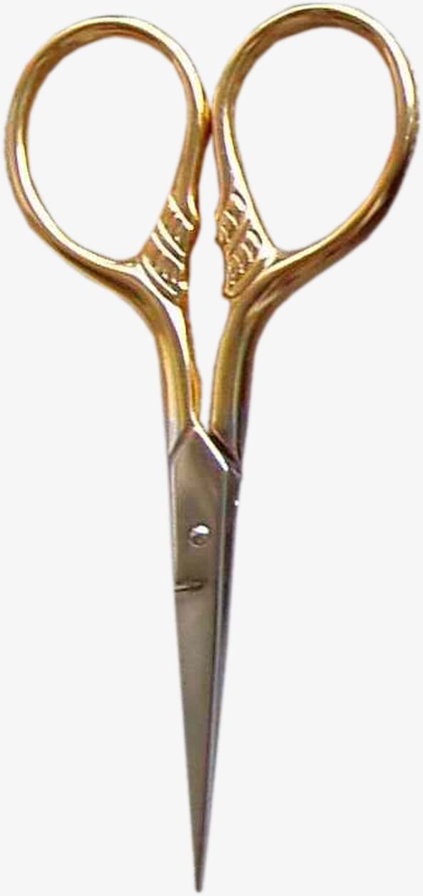 Beautiful golden pretty . Clipart scissors ornate embroidery