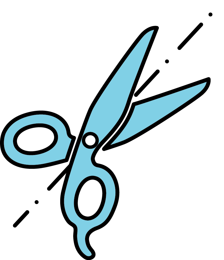 clipart scissors perforated
