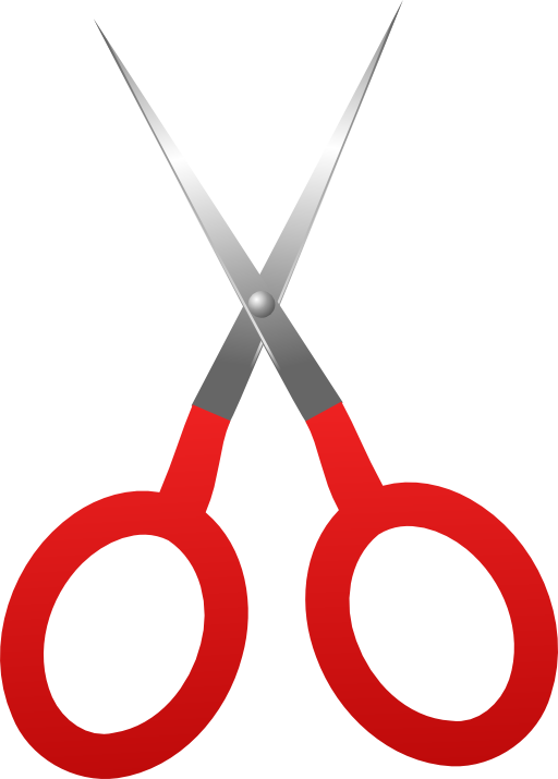 clipart scissors red