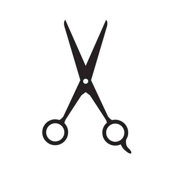 clipart scissors silhouette
