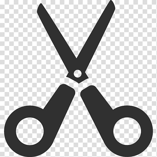 clipart scissors wavy lines