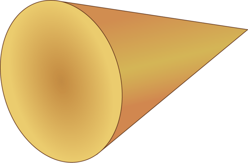 cone clipart cylinder shape