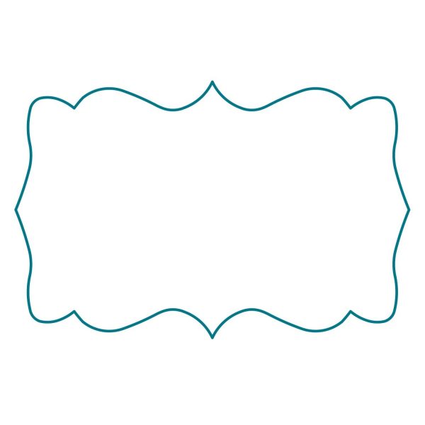 label clipart teal