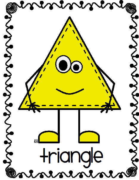triangular clipart shape man