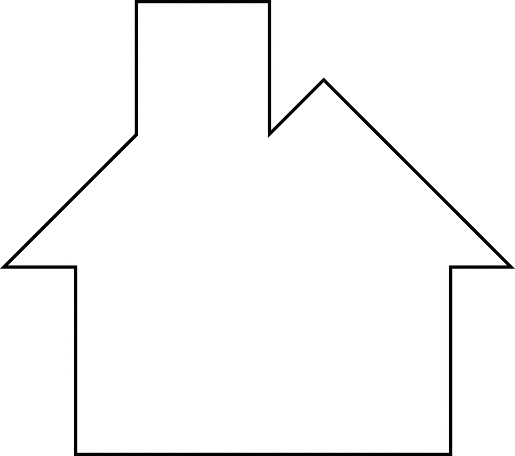 Free house shape cliparts. Houses clipart rectangle