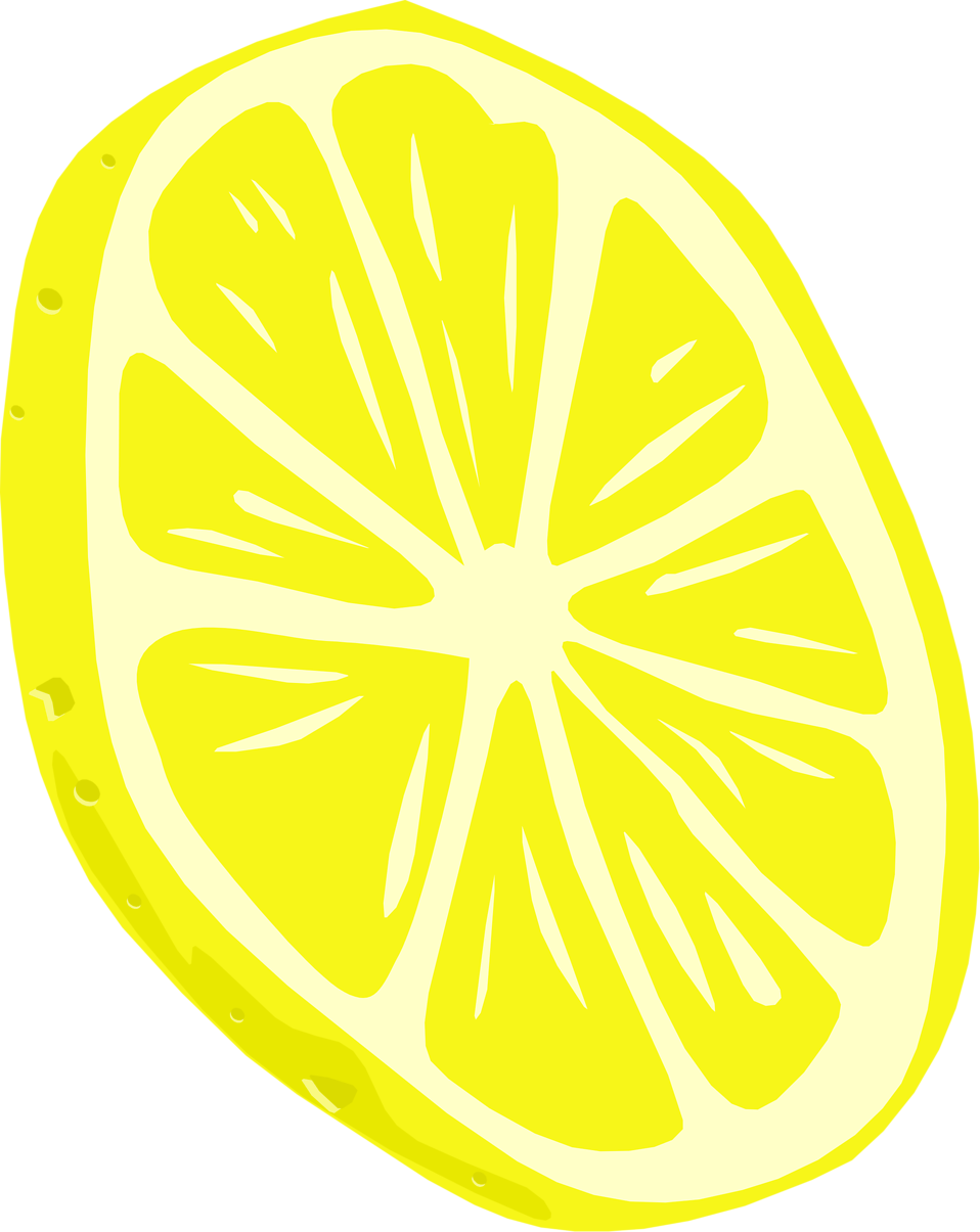lemons clipart painted