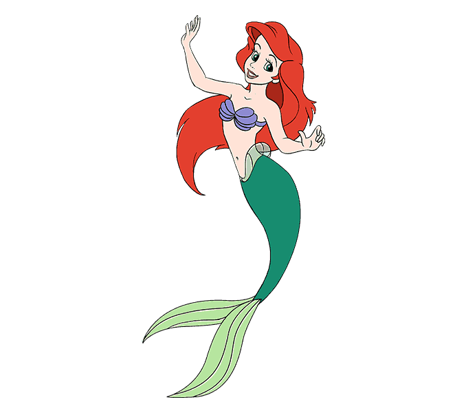 shapes clipart mermaid