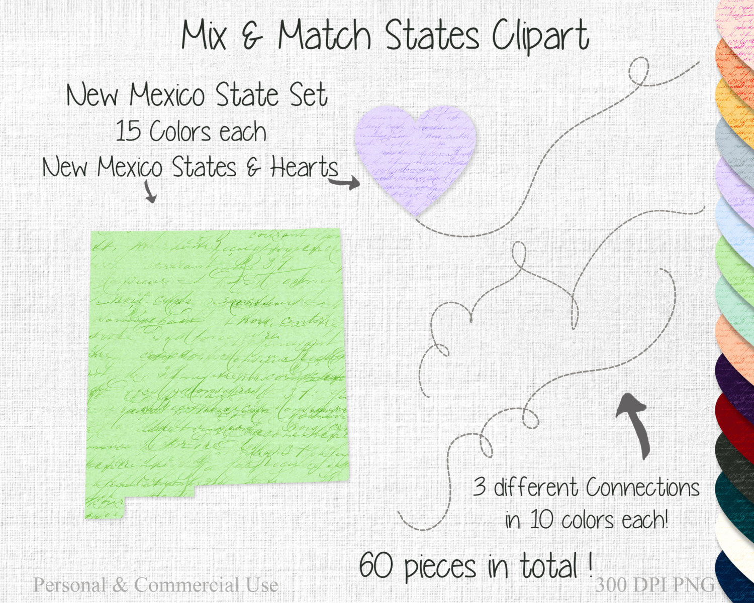 Clipart shapes mix. New mexico state to