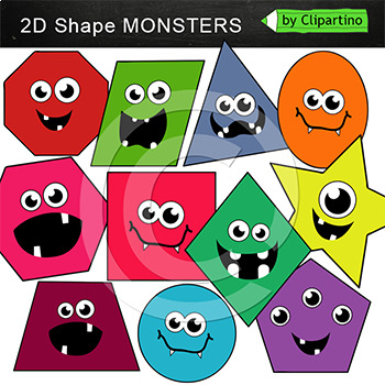 clipart shapes monster