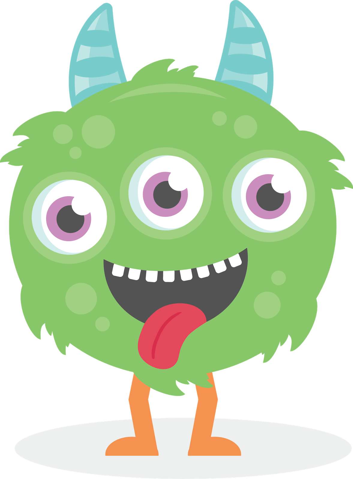 Zoo fun miss kate. Monster clipart five eyed