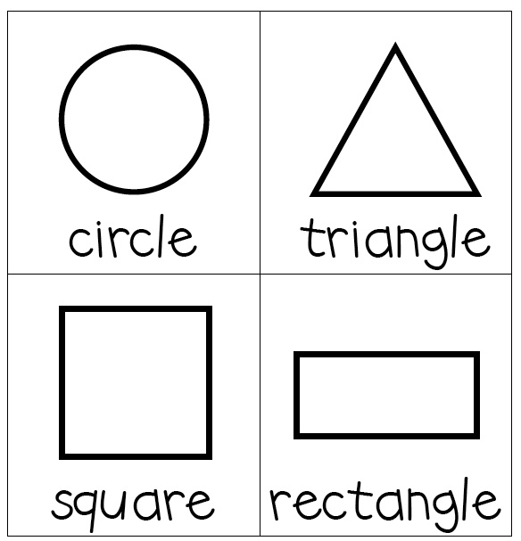 shapes clipart name