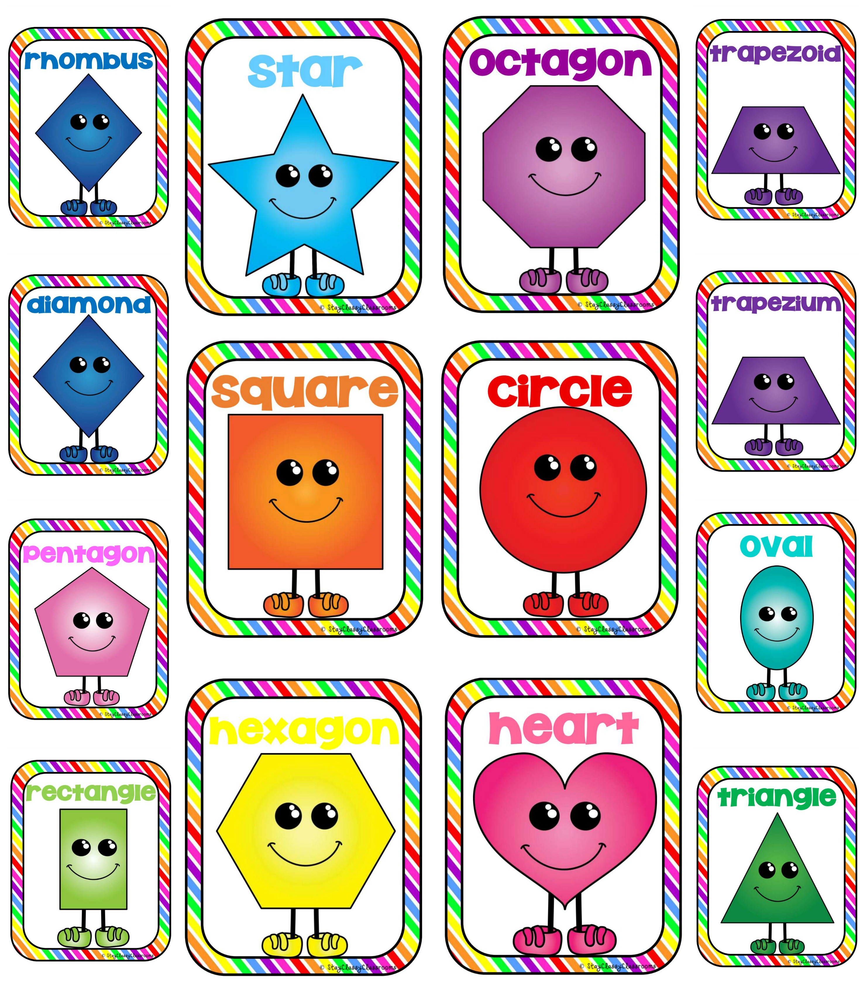 clipart shapes name