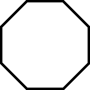 hexagon clipart octagon shape