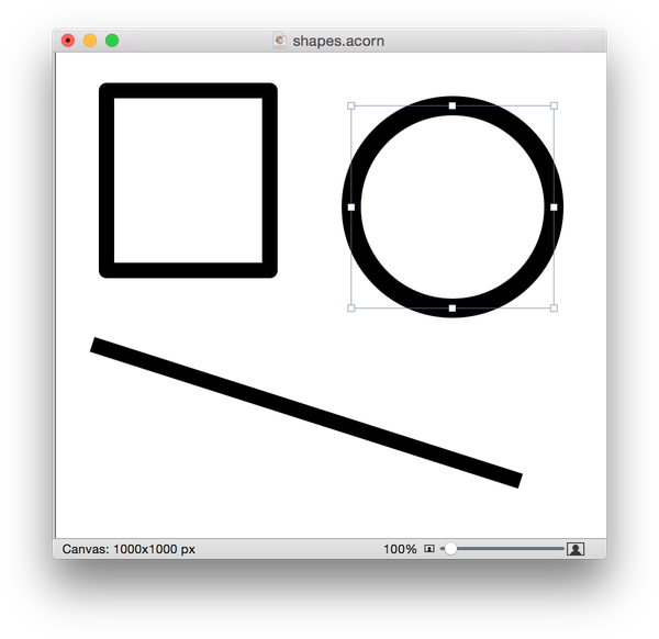 Acorn shape tools screen. Clipart shapes parallelogram