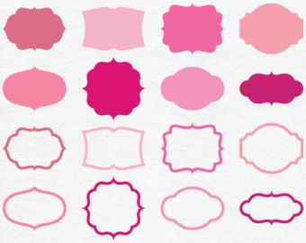 shapes clipart pink