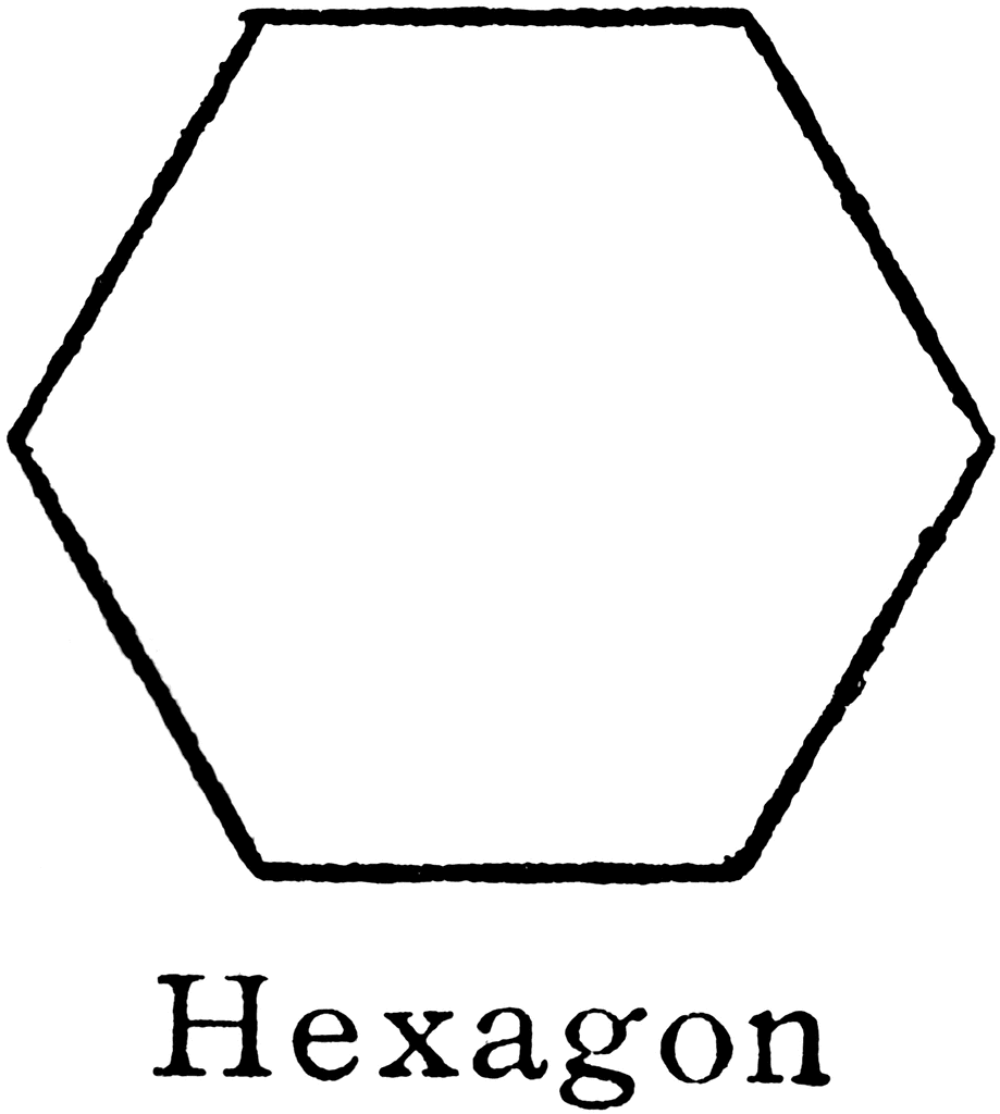 hexagon clipart hexagon shape