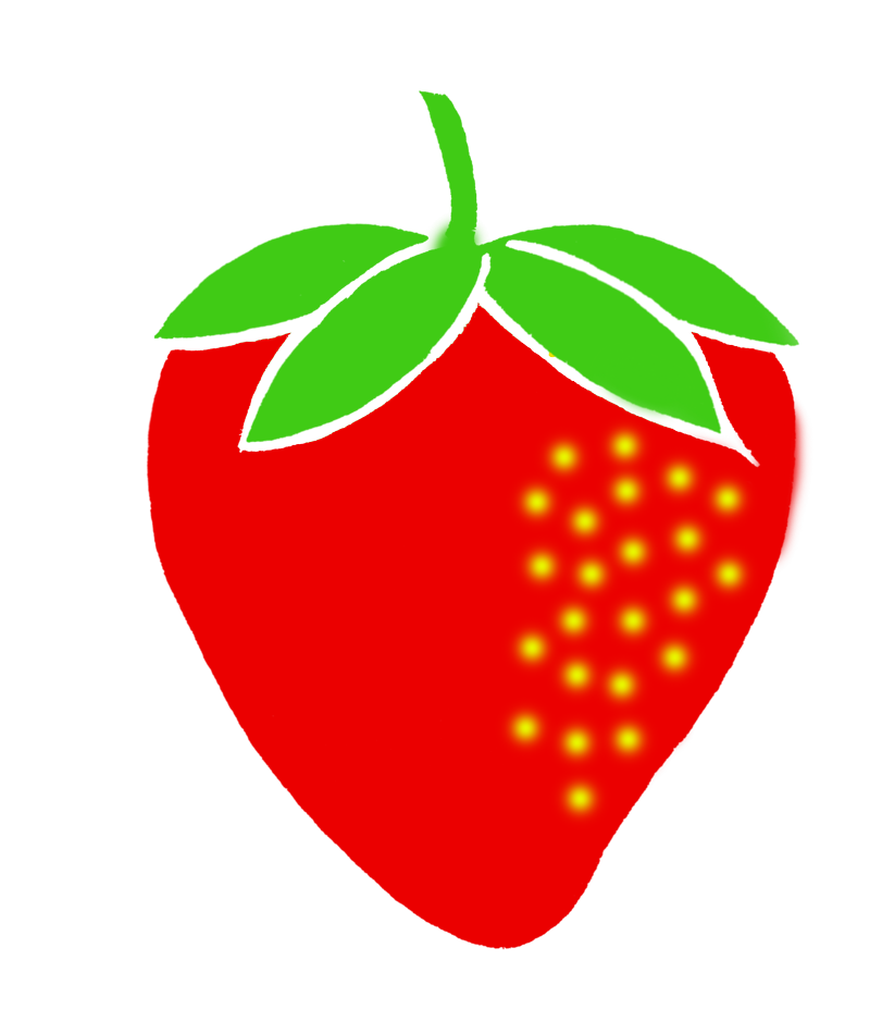 Clipart shapes strawberry. Art design logo project