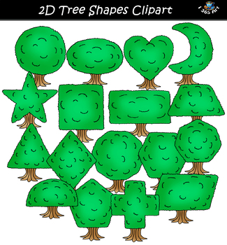 clipart tree shape