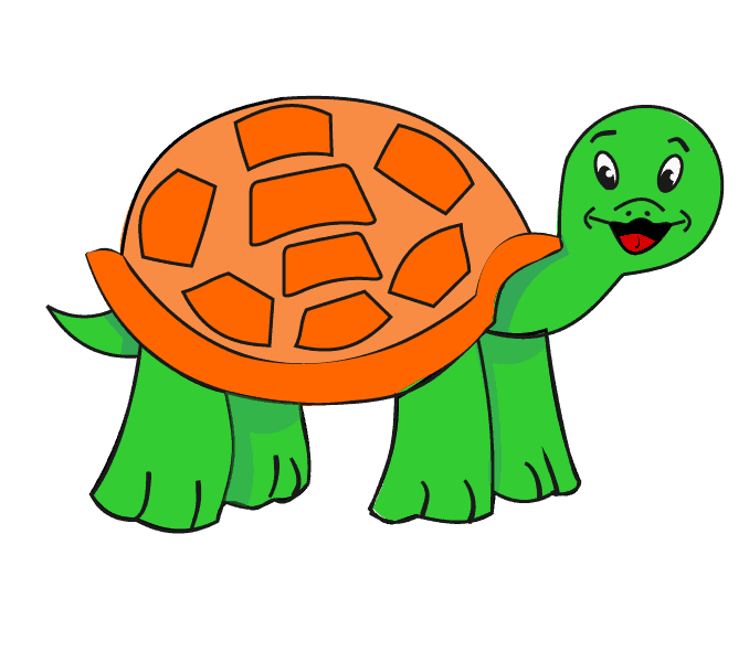 shapes clipart turtle