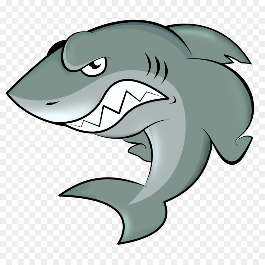 clipart shark angry