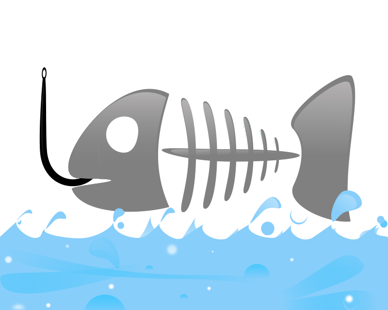 Clipart shark bone. Fish clip art great