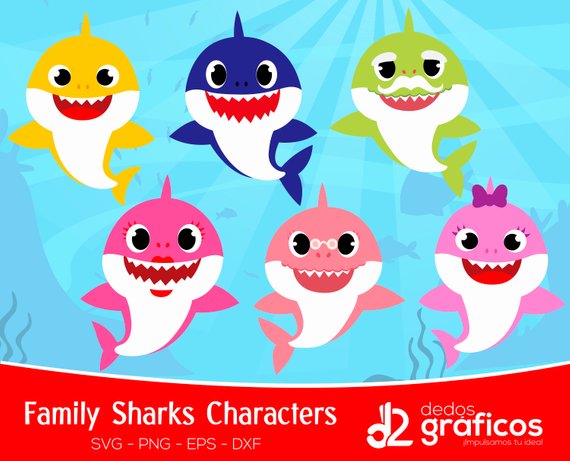 Free Free 320 Baby Shark Characters Svg SVG PNG EPS DXF File
