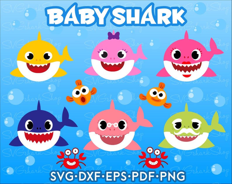 Free Free 56 Baby Shark Characters Svg SVG PNG EPS DXF File