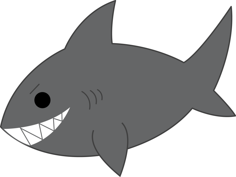 Clipart shark comic. Great white group best