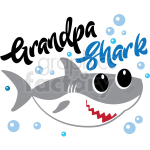 clipart shark grandpa