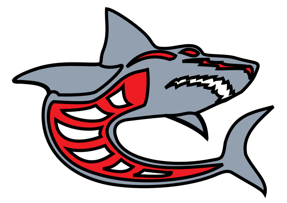 logo clipart shark