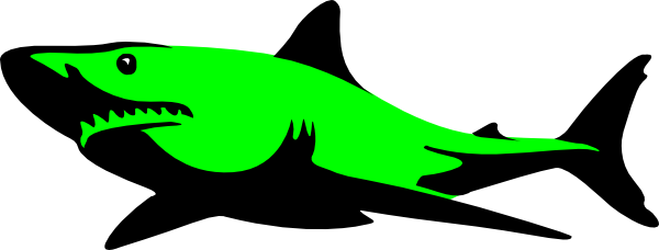 clipart shark green