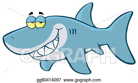 clipart shark happy