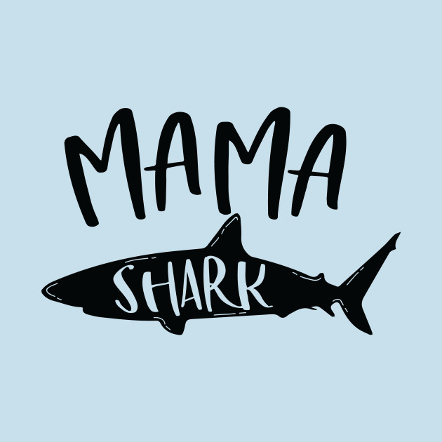 clipart shark mama