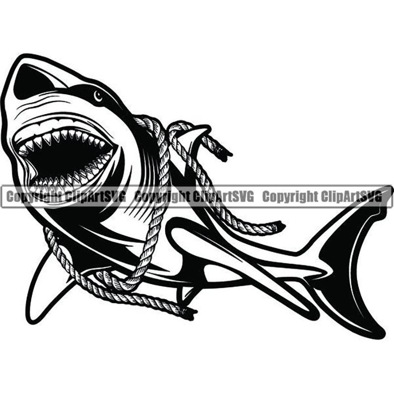 Clipart shark man. Great white jaws ocean