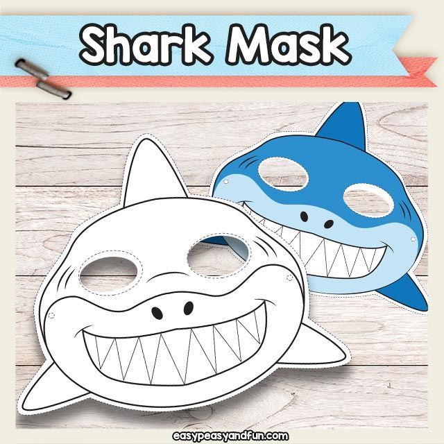 clipart shark mask