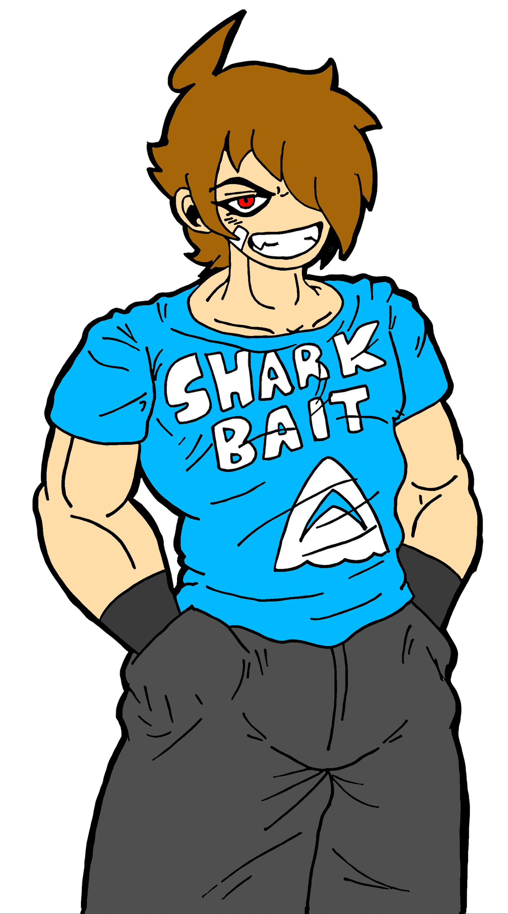Bait by chanman fur. Clipart shark muscular