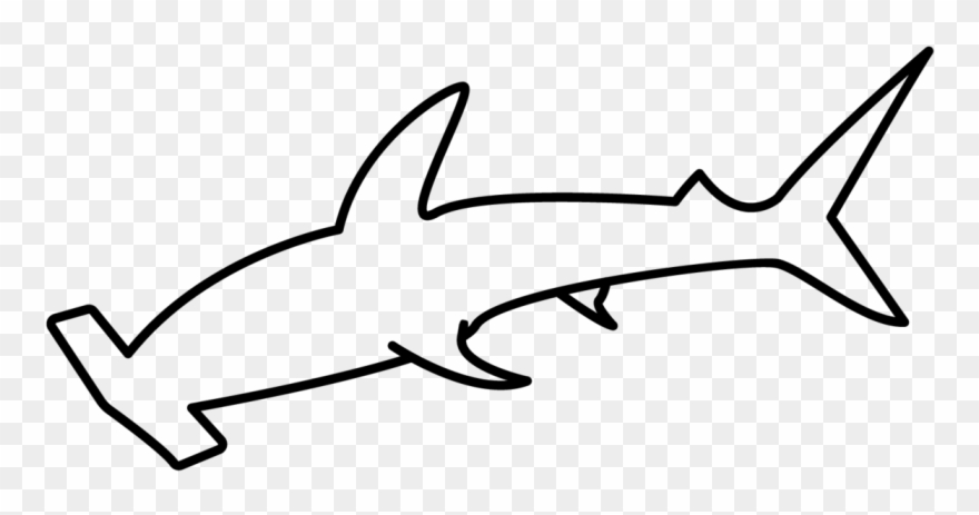 Download Clipart shark outline, Clipart shark outline Transparent ...